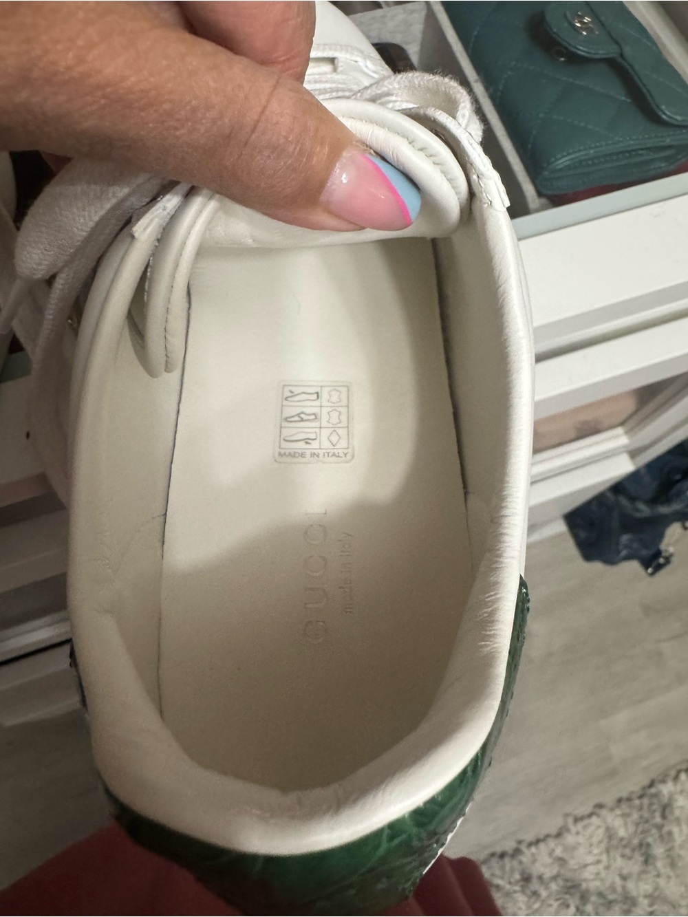 Gucci White Ace Sneakers - Picture 5 of 7